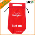 Red Customized Non Woven Drawing String Bag